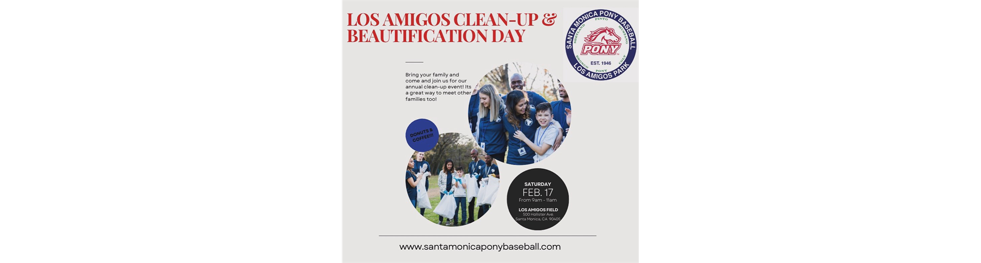 Los Amigos Clean Up Day 9AM-11AM
